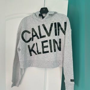 Calvin Klein performance cropped hoodie